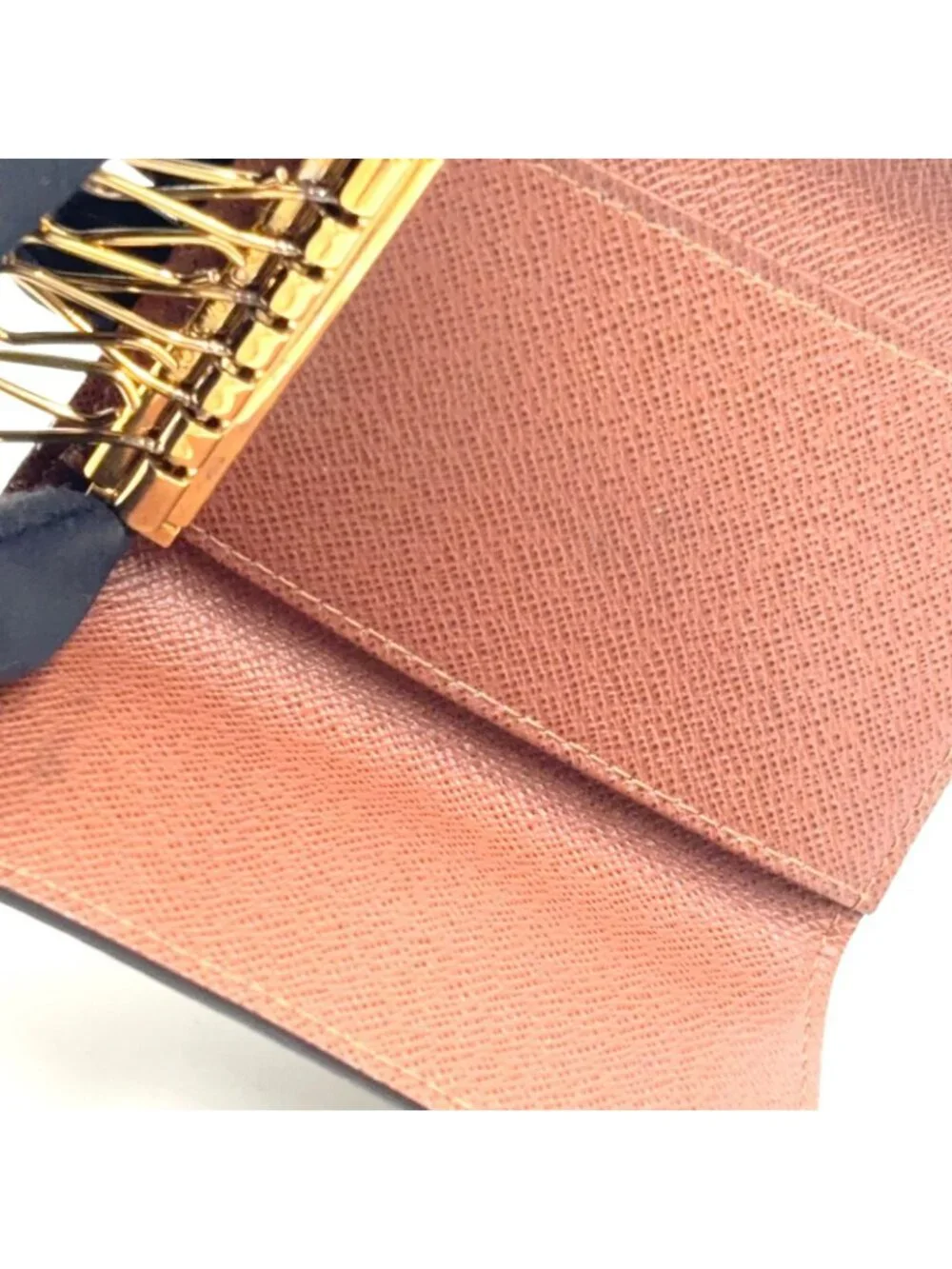 Louis Vuitton Multicles 6 Monogram Leather Brown Key Case Gold Key Holder